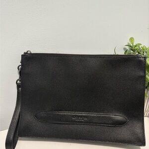 Rare Coach Textured Leather Clutch / Pouch